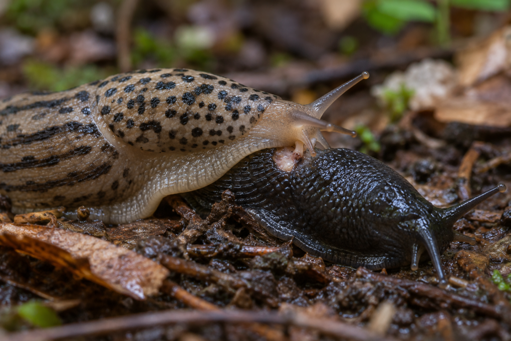 Tigerschnegel vs. Kapuzinerschnecke
